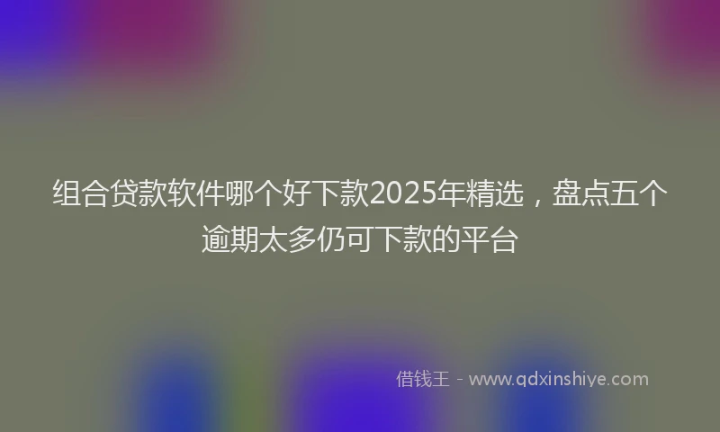 组合贷款软件哪个好下款2025年精选，盘点五个逾期太多仍可下款的平台