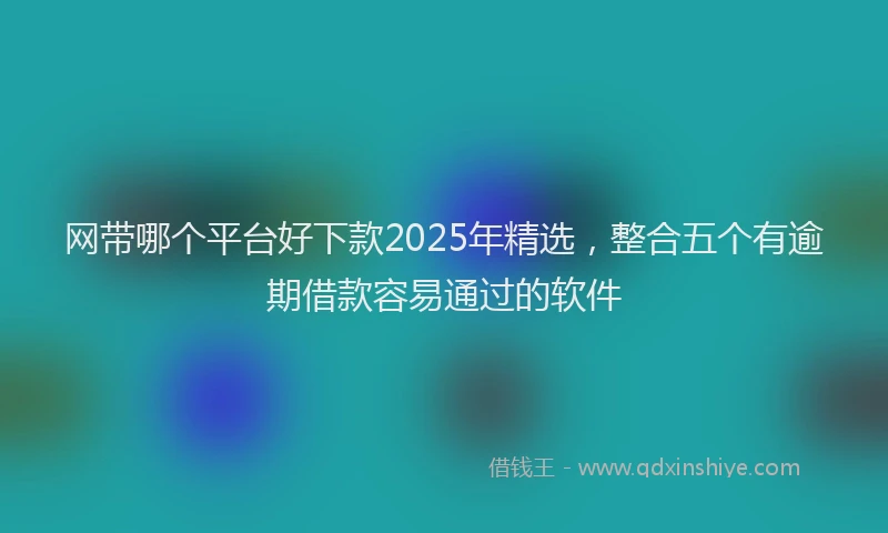 网带哪个平台好下款2025年精选，整合五个有逾期借款容易通过的软件