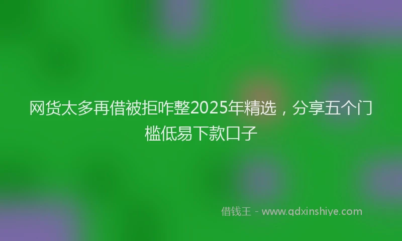 网货太多再借被拒咋整2025年精选，分享五个门槛低易下款口子