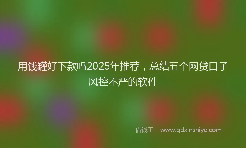 用钱罐好下款吗2025年推荐，总结五个网贷口子风控不严的软件