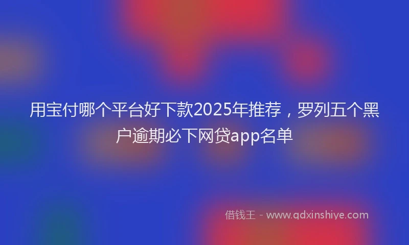 用宝付哪个平台好下款2025年推荐，罗列五个黑户逾期必下网贷app名单