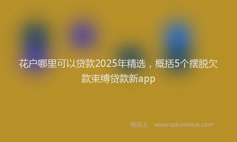 花户哪里可以贷款2025年精选，概括5个摆脱欠款束缚贷款新app