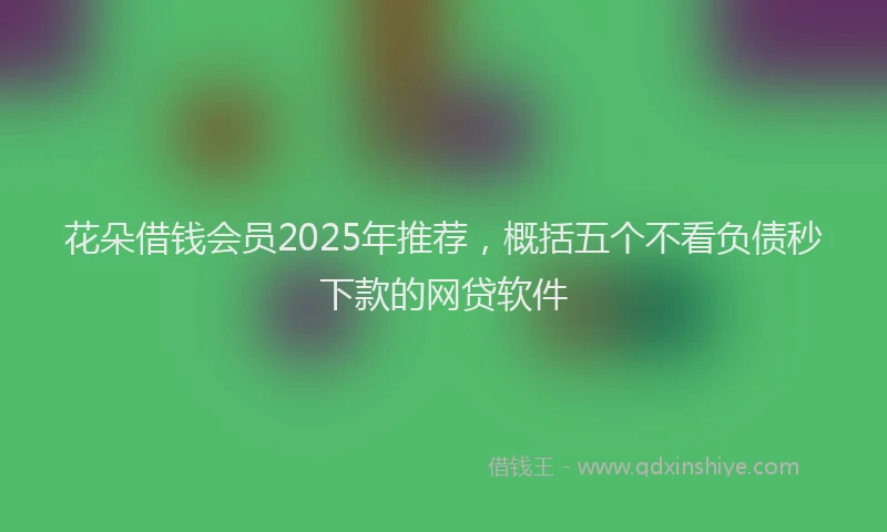 花朵借钱会员2025年推荐，概括五个不看负债秒下款的网贷软件