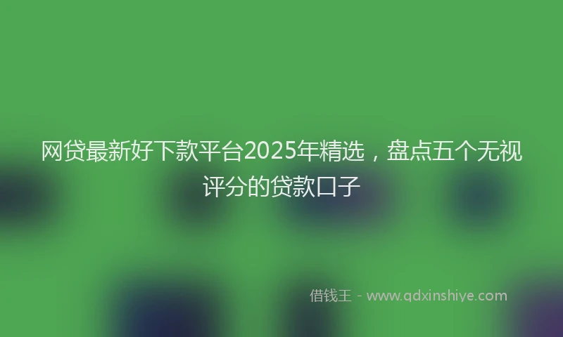 网贷最新好下款平台2025年精选，盘点五个无视评分的贷款口子