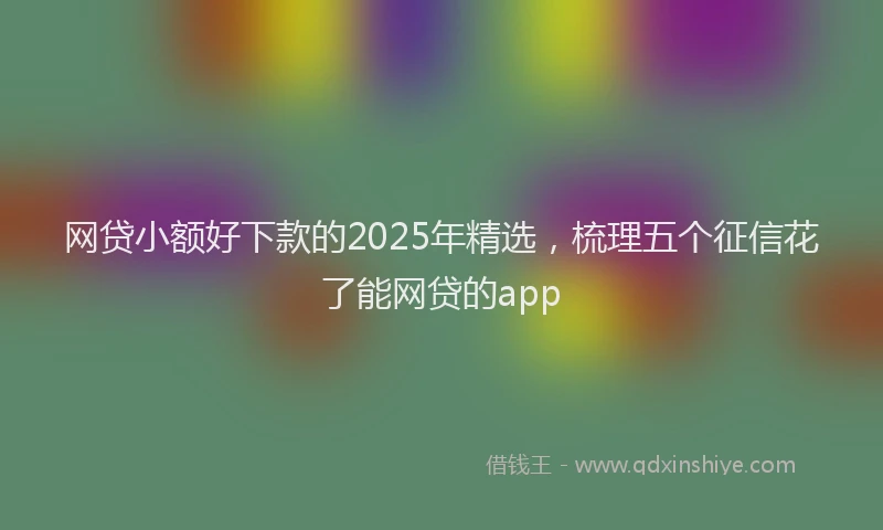 网贷小额好下款的2025年精选，梳理五个征信花了能网贷的app