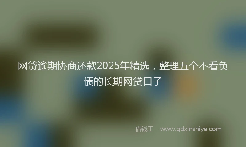 网贷逾期协商还款2025年精选，整理五个不看负债的长期网贷口子