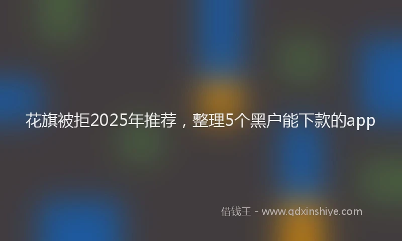 花旗被拒2025年推荐，整理5个黑户能下款的app
