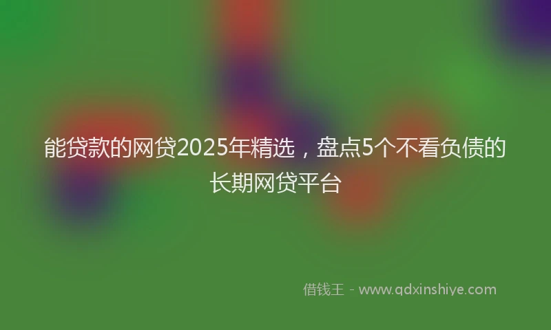 能贷款的网贷2025年精选，盘点5个不看负债的长期网贷平台