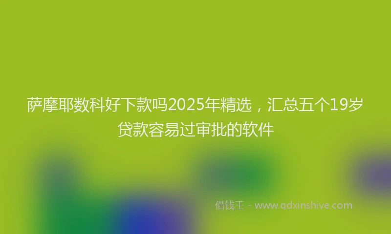 萨摩耶数科好下款吗2025年精选，汇总五个19岁贷款容易过审批的软件