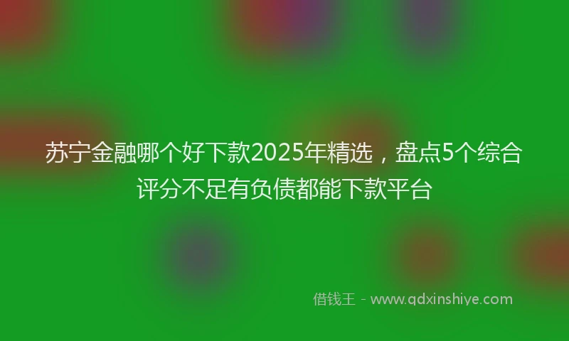 苏宁金融哪个好下款2025年精选，盘点5个综合评分不足有负债都能下款平台