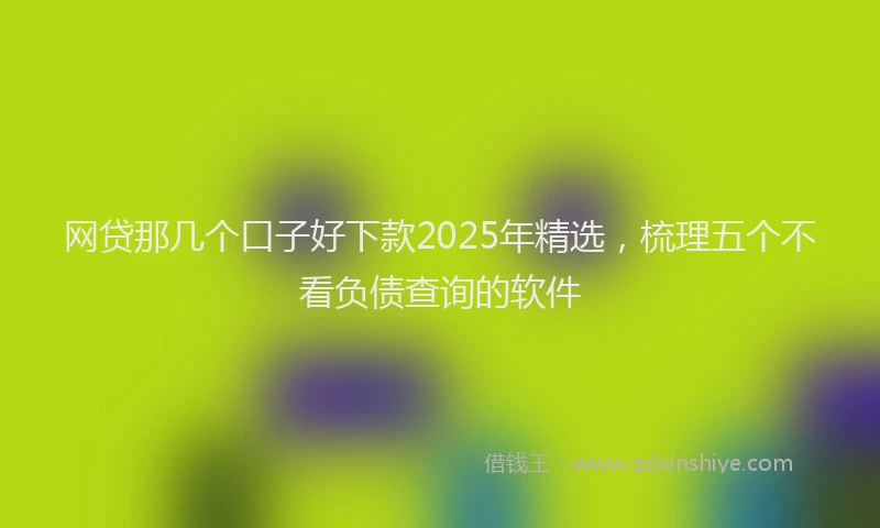 网贷那几个口子好下款2025年精选，梳理五个不看负债查询的软件