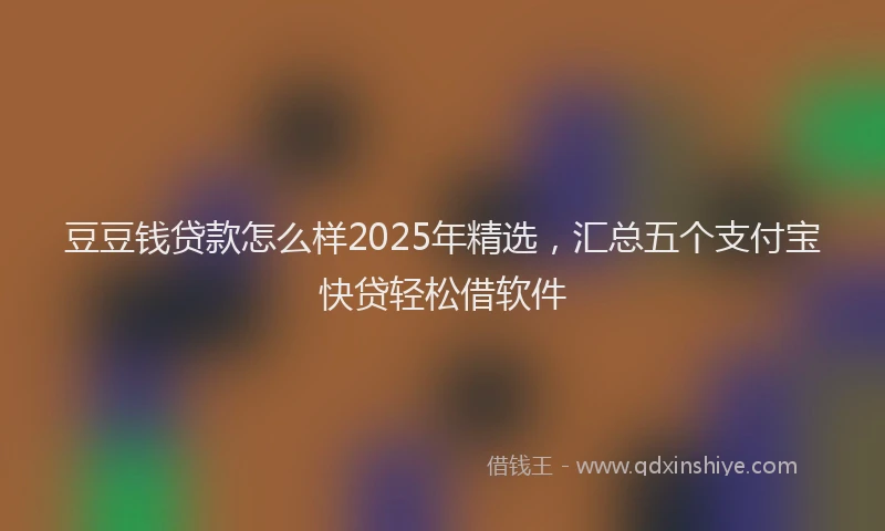 豆豆钱贷款怎么样2025年精选，汇总五个支付宝快贷轻松借软件