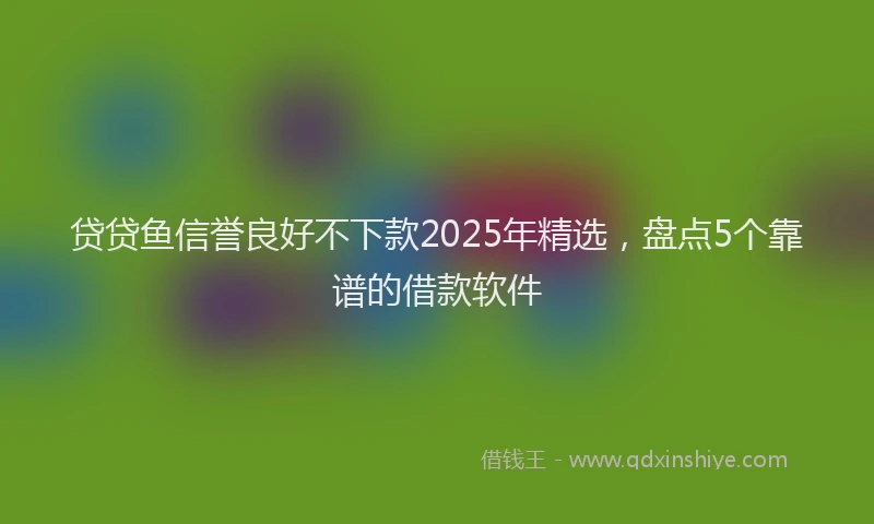 贷贷鱼信誉良好不下款2025年精选，盘点5个靠谱的借款软件