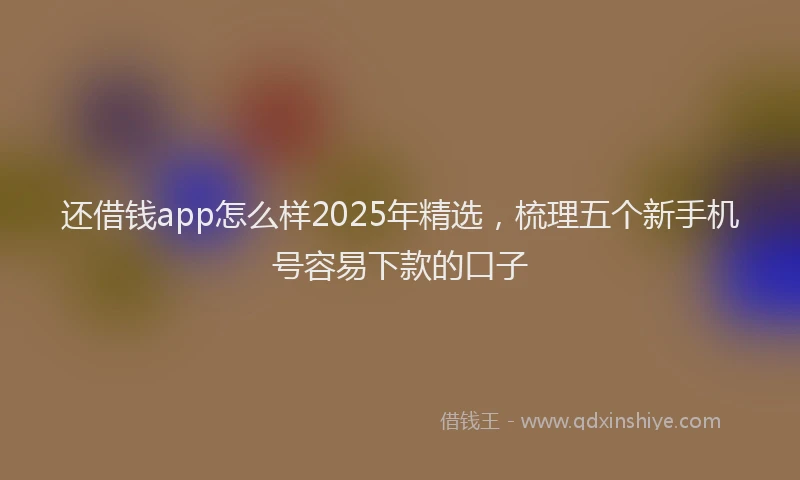 还借钱app怎么样2025年精选，梳理五个新手机号容易下款的口子