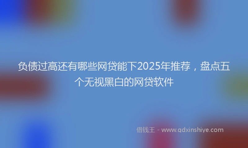 负债过高还有哪些网贷能下2025年推荐，盘点五个无视黑白的网贷软件