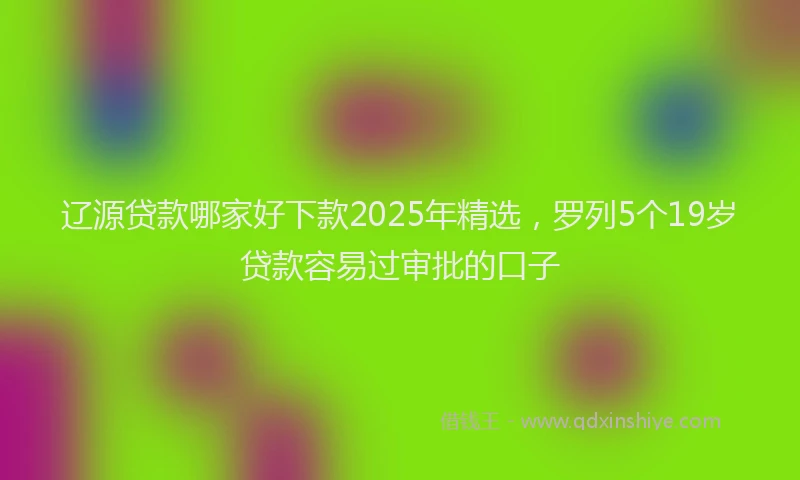 辽源贷款哪家好下款2025年精选，罗列5个19岁贷款容易过审批的口子