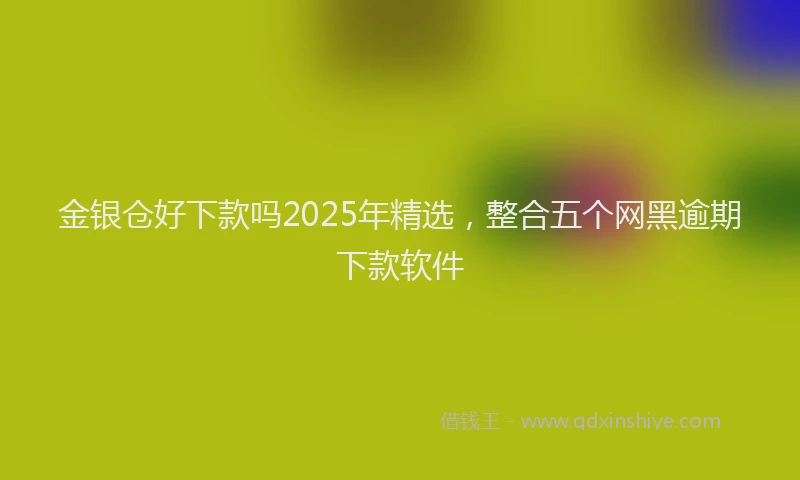 金银仓好下款吗2025年精选，整合五个网黑逾期下款软件
