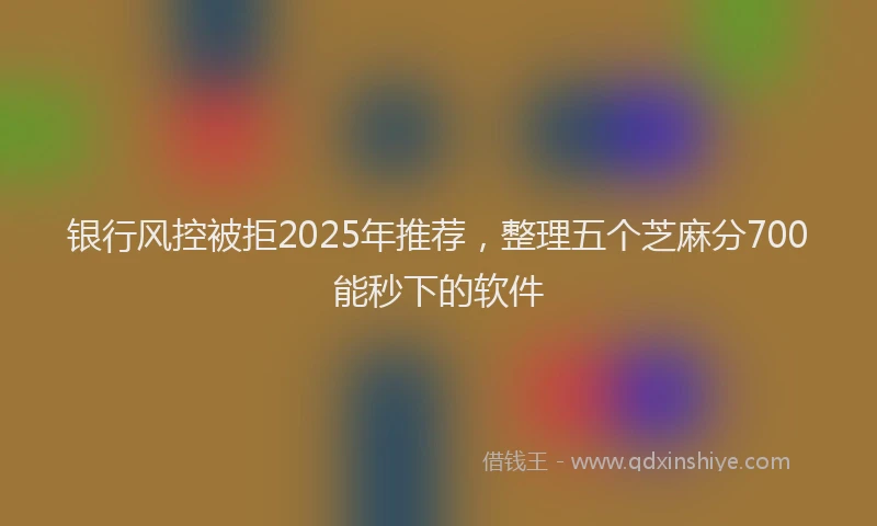 银行风控被拒2025年推荐，整理五个芝麻分700能秒下的软件