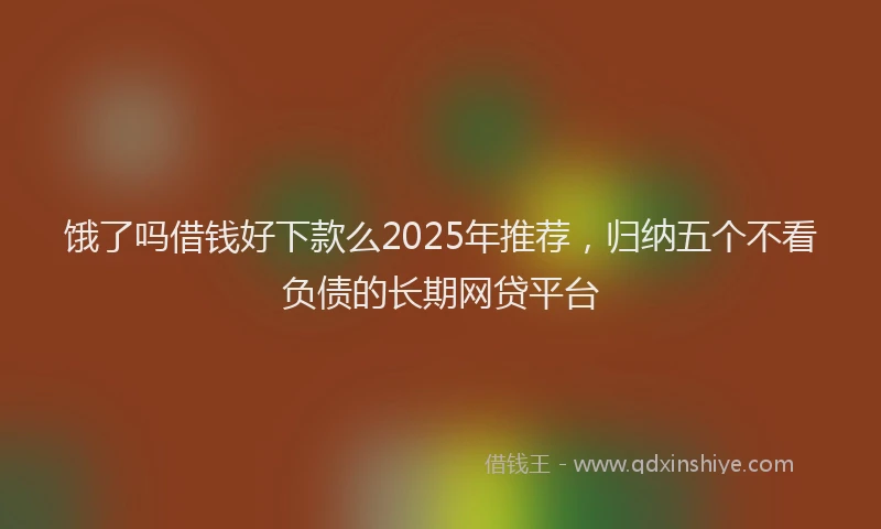 饿了吗借钱好下款么2025年推荐，归纳五个不看负债的长期网贷平台