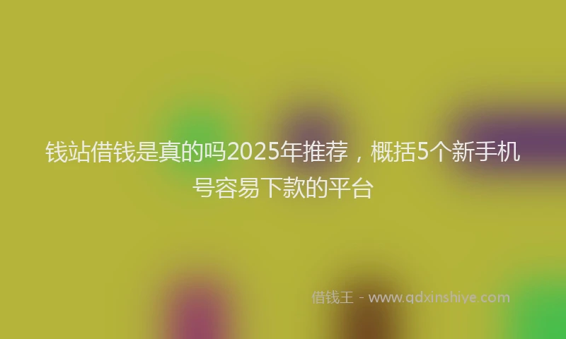 钱站借钱是真的吗2025年推荐，概括5个新手机号容易下款的平台