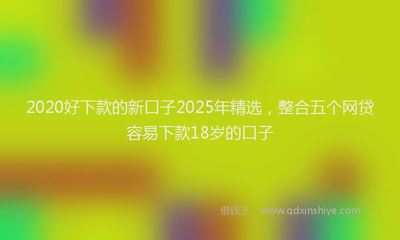 2020好下款的新口子2025年精选，整合五个网贷容易下款18岁的口子