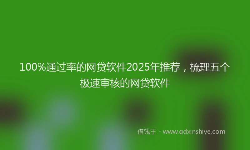 100%通过率的网贷软件2025年推荐，梳理五个极速审核的网贷软件