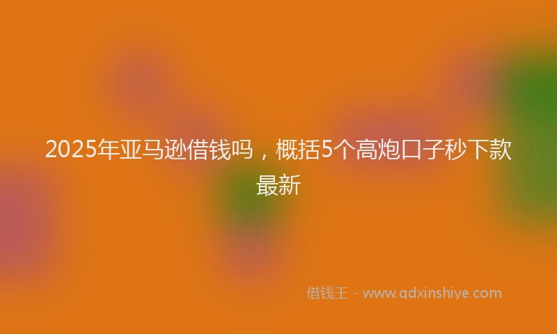 2025年亚马逊借钱吗，概括5个高炮口子秒下款最新