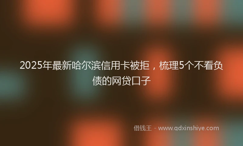 2025年最新哈尔滨信用卡被拒，梳理5个不看负债的网贷口子
