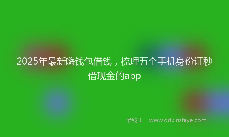2025年最新嗨钱包借钱，梳理五个手机身份证秒借现金的app