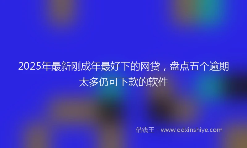 2025年最新刚成年最好下的网贷，盘点五个逾期太多仍可下款的软件