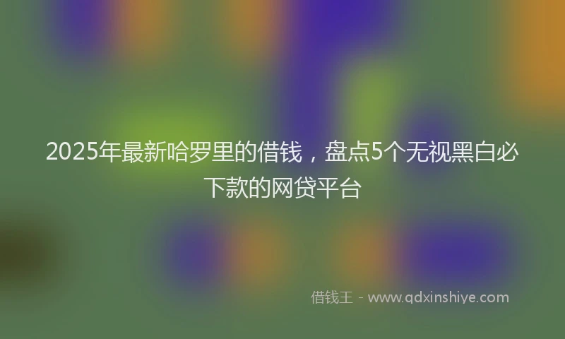 2025年最新哈罗里的借钱，盘点5个无视黑白必下款的网贷平台