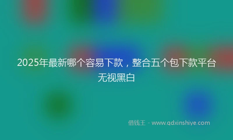 2025年最新哪个容易下款，整合五个包下款平台无视黑白