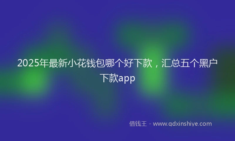 2025年最新小花钱包哪个好下款，汇总五个黑户下款app