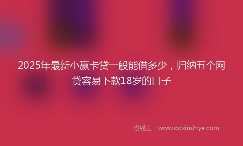 2025年最新小赢卡贷一般能借多少，归纳五个网贷容易下款18岁的口子