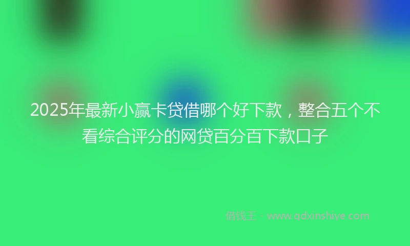 2025年最新小赢卡贷借哪个好下款，整合五个不看综合评分的网贷百分百下款口子
