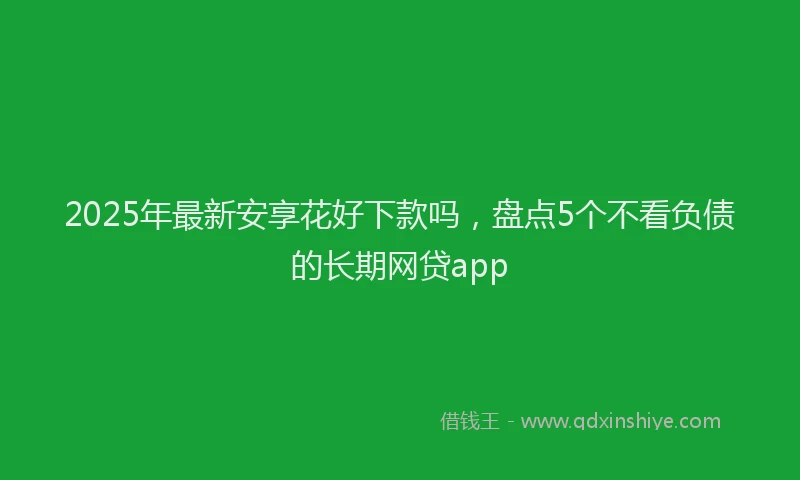 2025年最新安享花好下款吗，盘点5个不看负债的长期网贷app