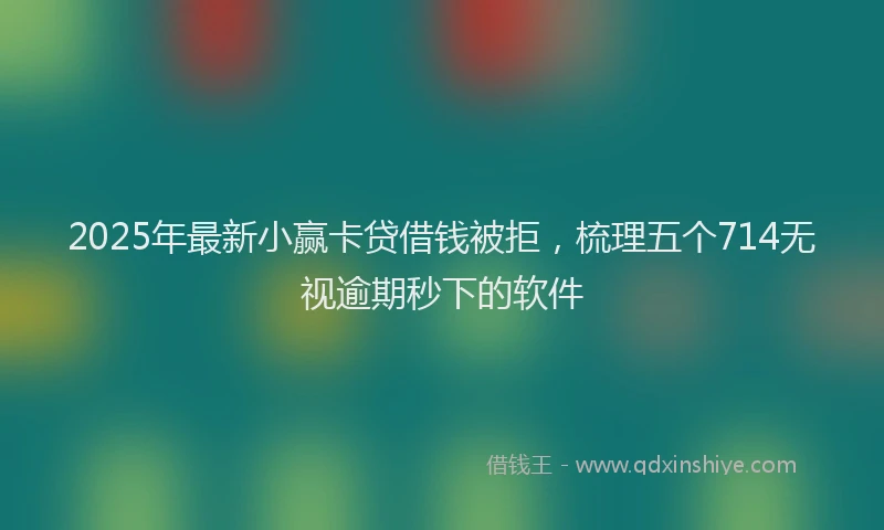 2025年最新小赢卡贷借钱被拒，梳理五个714无视逾期秒下的软件
