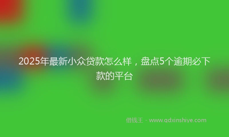 2025年最新小众贷款怎么样，盘点5个逾期必下款的平台