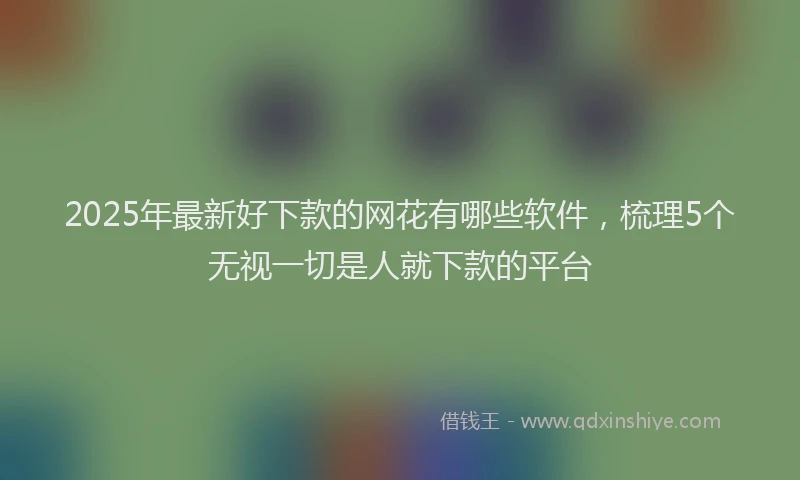 2025年最新好下款的网花有哪些软件，梳理5个无视一切是人就下款的平台