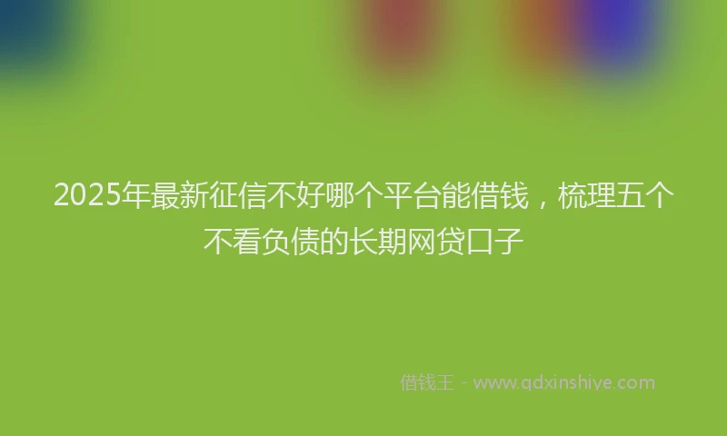 2025年最新征信不好哪个平台能借钱，梳理五个不看负债的长期网贷口子