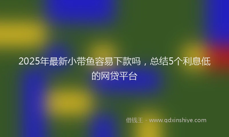 2025年最新小带鱼容易下款吗，总结5个利息低的网贷平台