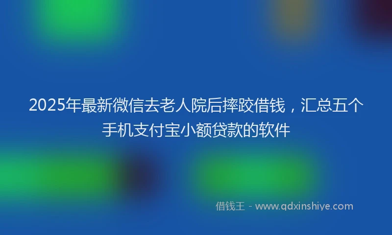 2025年最新微信去老人院后摔跤借钱，汇总五个手机支付宝小额贷款的软件