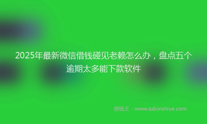 2025年最新微信借钱碰见老赖怎么办，盘点五个逾期太多能下款软件