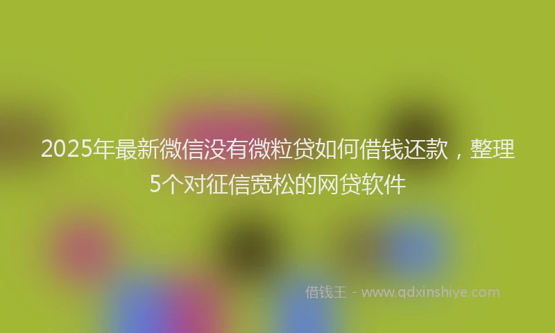 2025年最新微信没有微粒贷如何借钱还款，整理5个对征信宽松的网贷软件