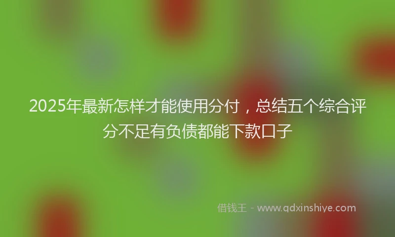 2025年最新怎样才能使用分付，总结五个综合评分不足有负债都能下款口子