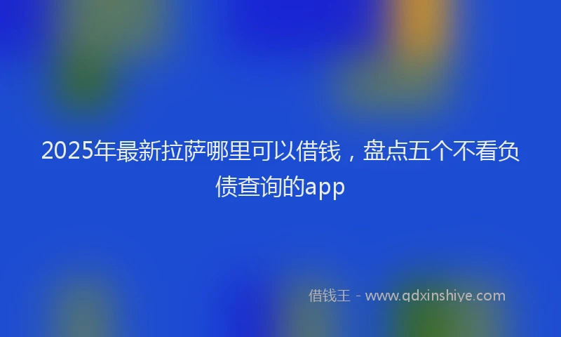 2025年最新拉萨哪里可以借钱，盘点五个不看负债查询的app