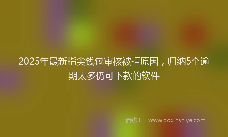 2025年最新指尖钱包审核被拒原因，归纳5个逾期太多仍可下款的软件