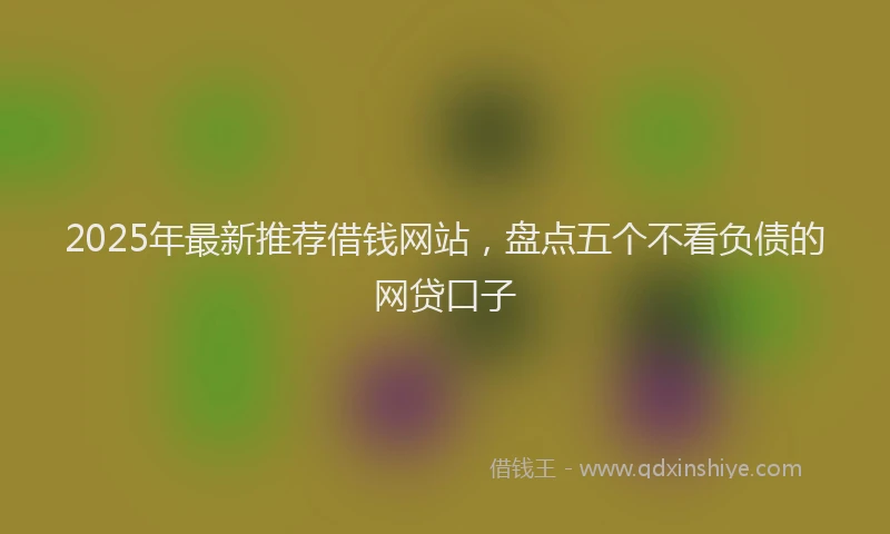 2025年最新推荐借钱网站，盘点五个不看负债的网贷口子