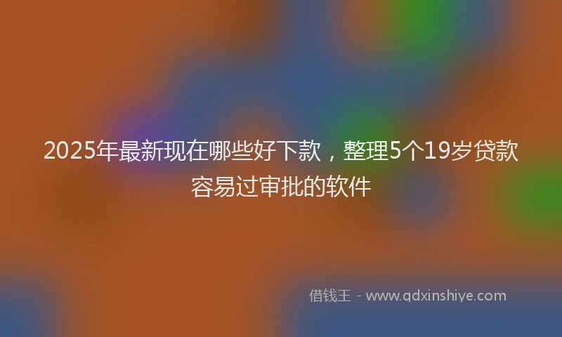 2025年最新现在哪些好下款，整理5个19岁贷款容易过审批的软件