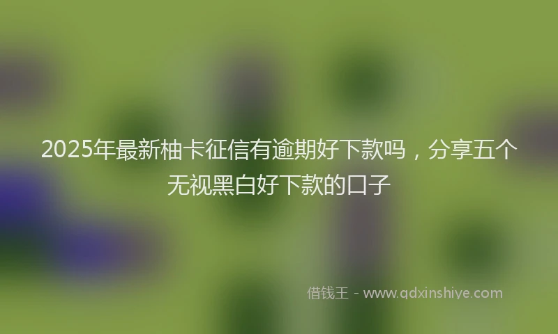 2025年最新柚卡征信有逾期好下款吗，分享五个无视黑白好下款的口子